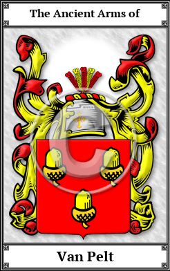 Van Pelt Family Crest Download (JPG) Book Plated - 600 DPI